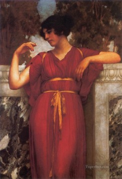  1898 Pintura - El Anillo 1898 Dama neoclásica John William Godward